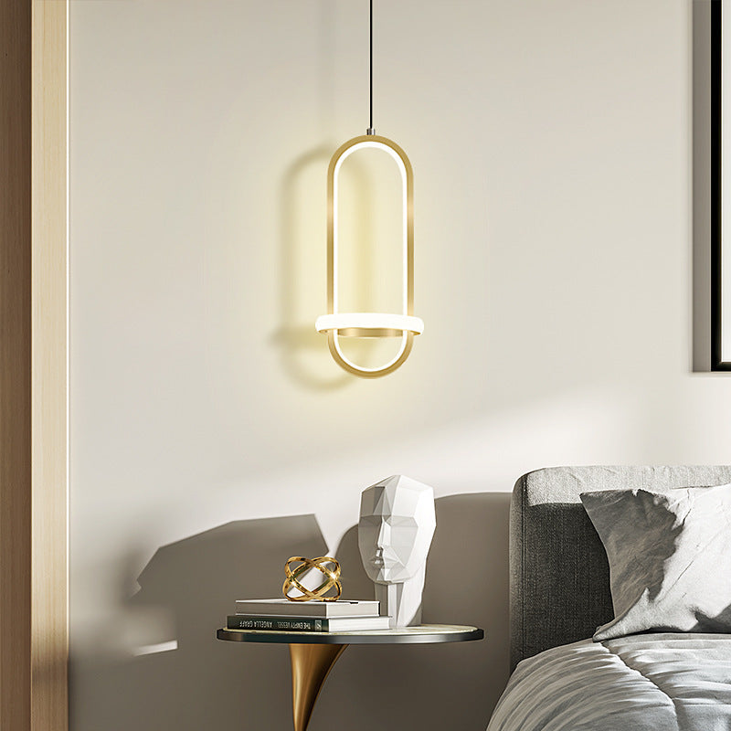Modern Simple Led Bedroom Bedside Chandelier Nordic Creative Personality