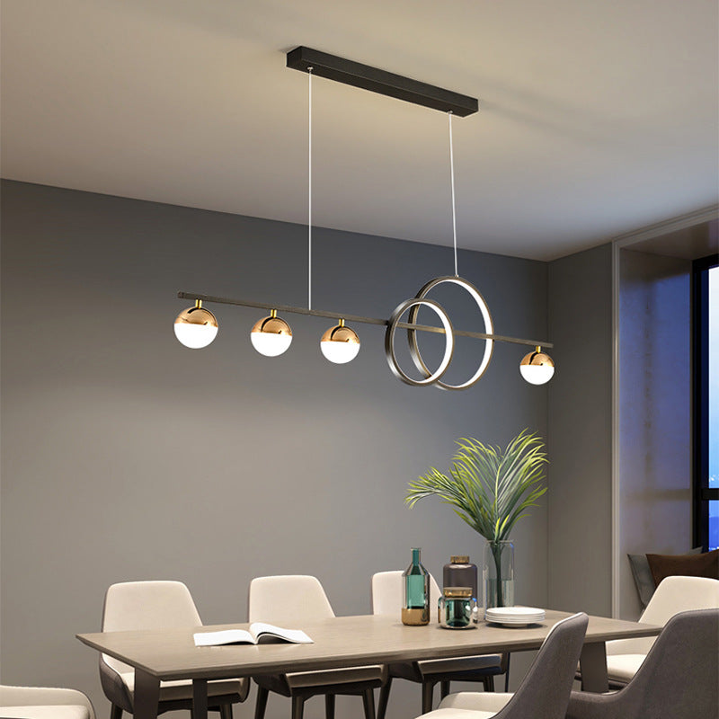 Rectangular Table Lamp Creative New Dining Room Bar Simple Modern Chandelier